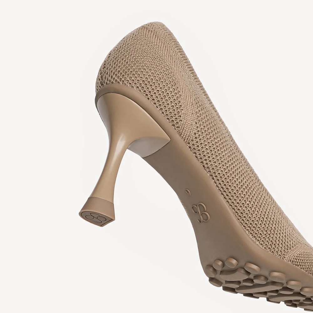 SoftBounce Pointed Toe Stiletto Heeled Pump — apricot - Picture 11 of 16